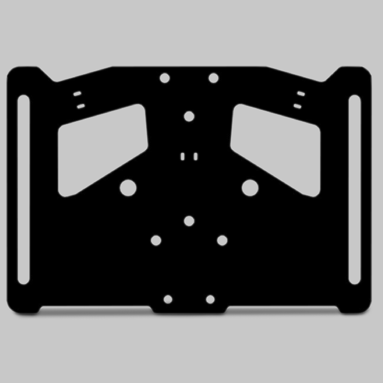 Valter Moto King License Plate Support Black