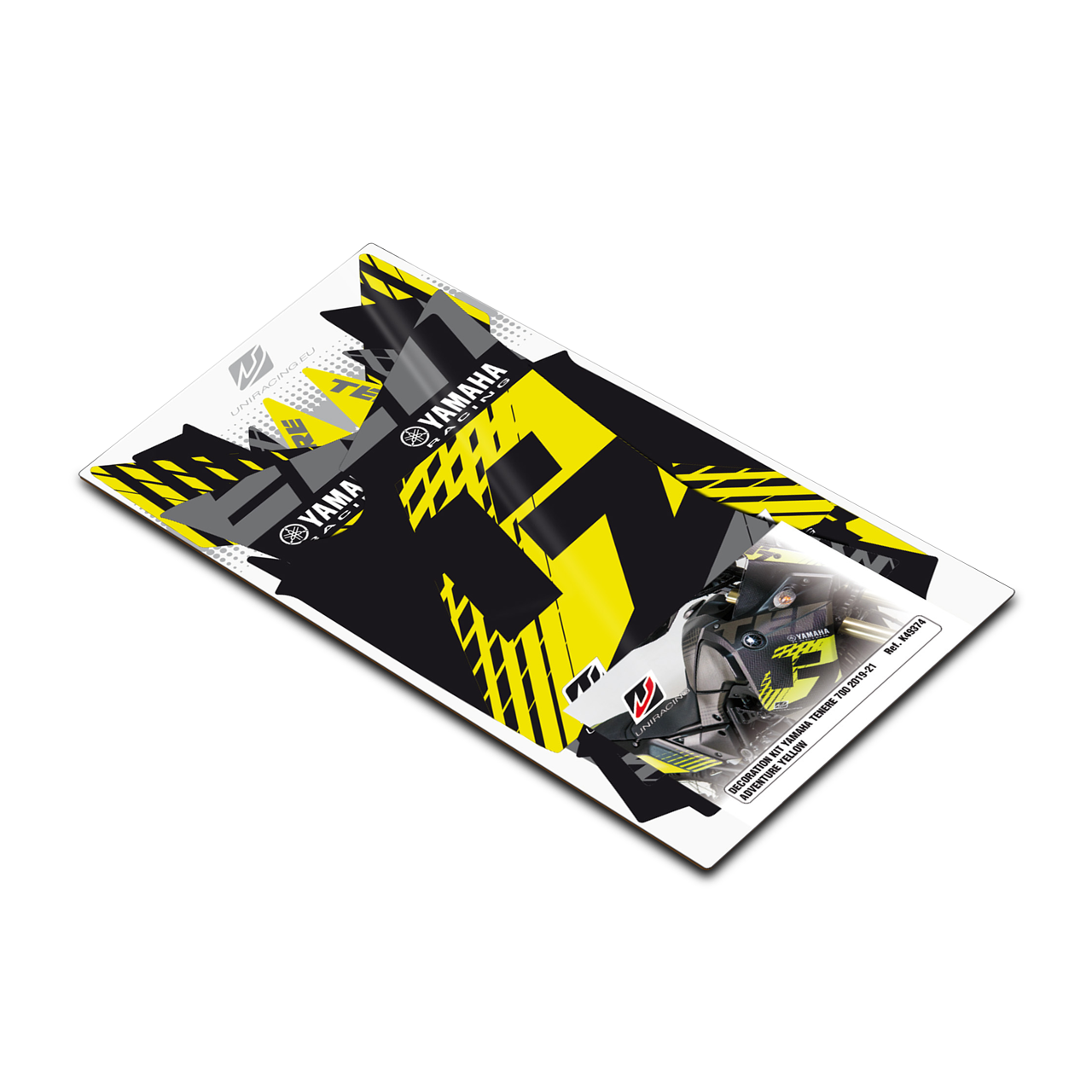 Kit de Adhesivos y Protección Uniracing Adventure Amarillo
