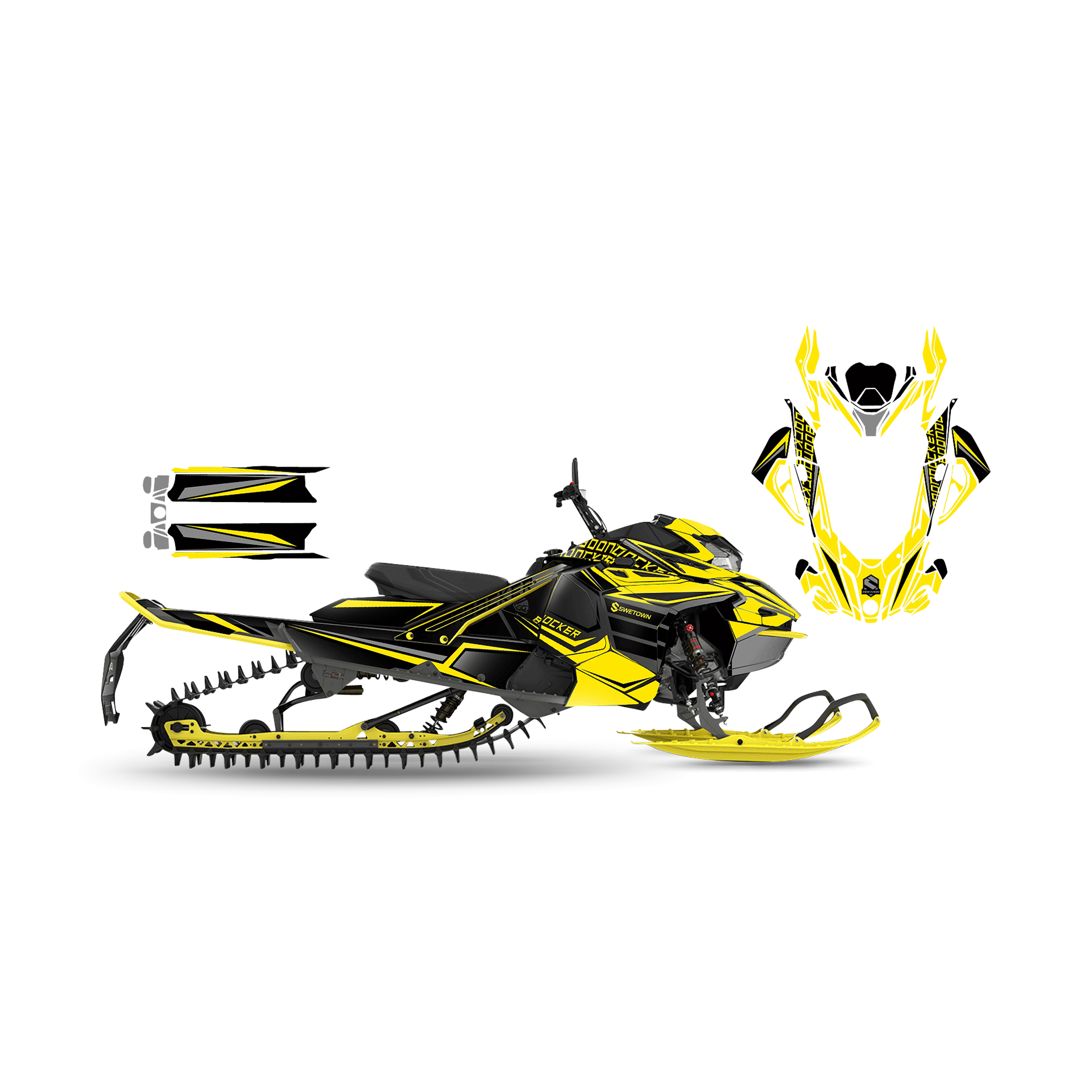 Tarrasarja SweTown Team-Racer-20-Keltainen