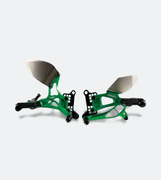 Fußrastensatz Valter Moto Type 2.5 Grün