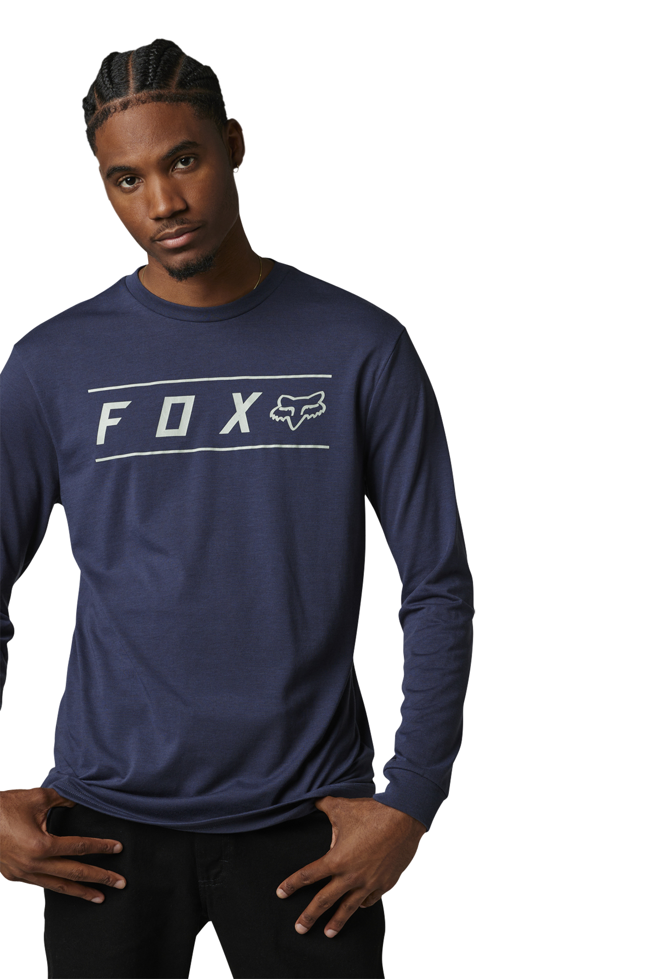 Camiseta Manga Larga FOX Pinnacle Tech Jaspeado