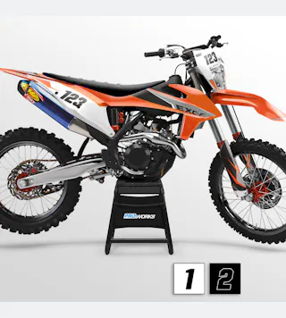 Kit de Adesivos 24MX EXC 2021 com Nome e Número