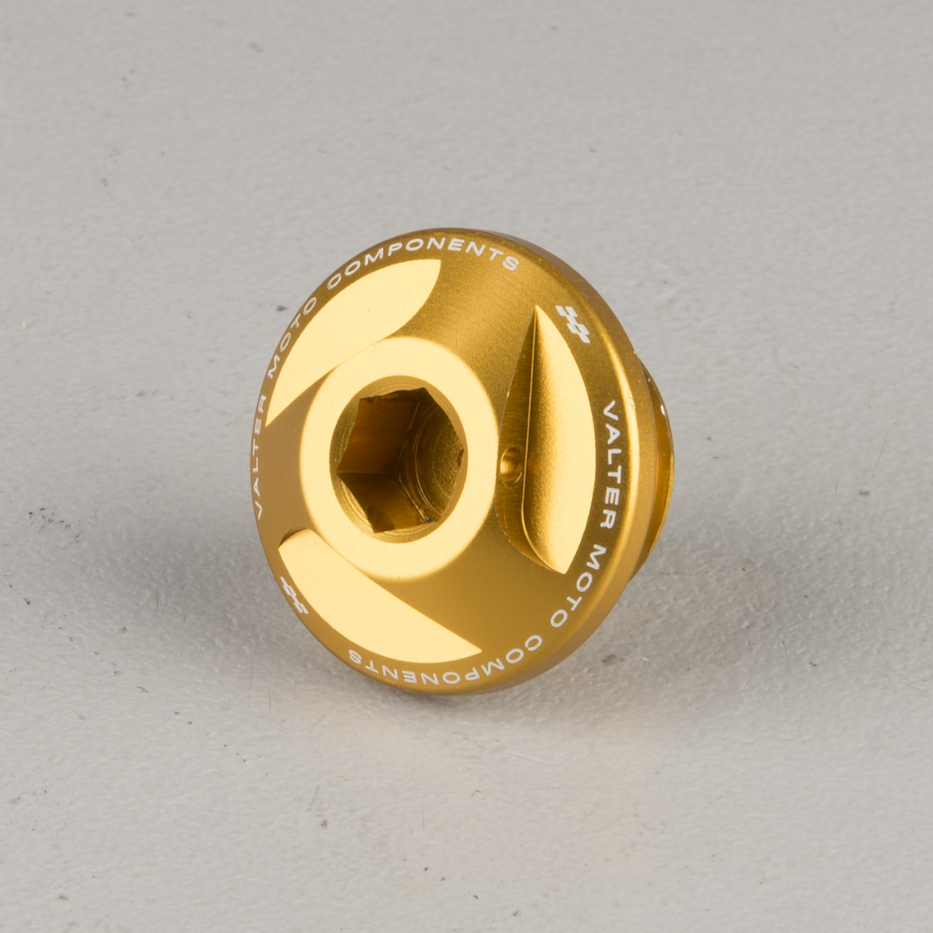 Valter Moto Racing Oil Cap Gold