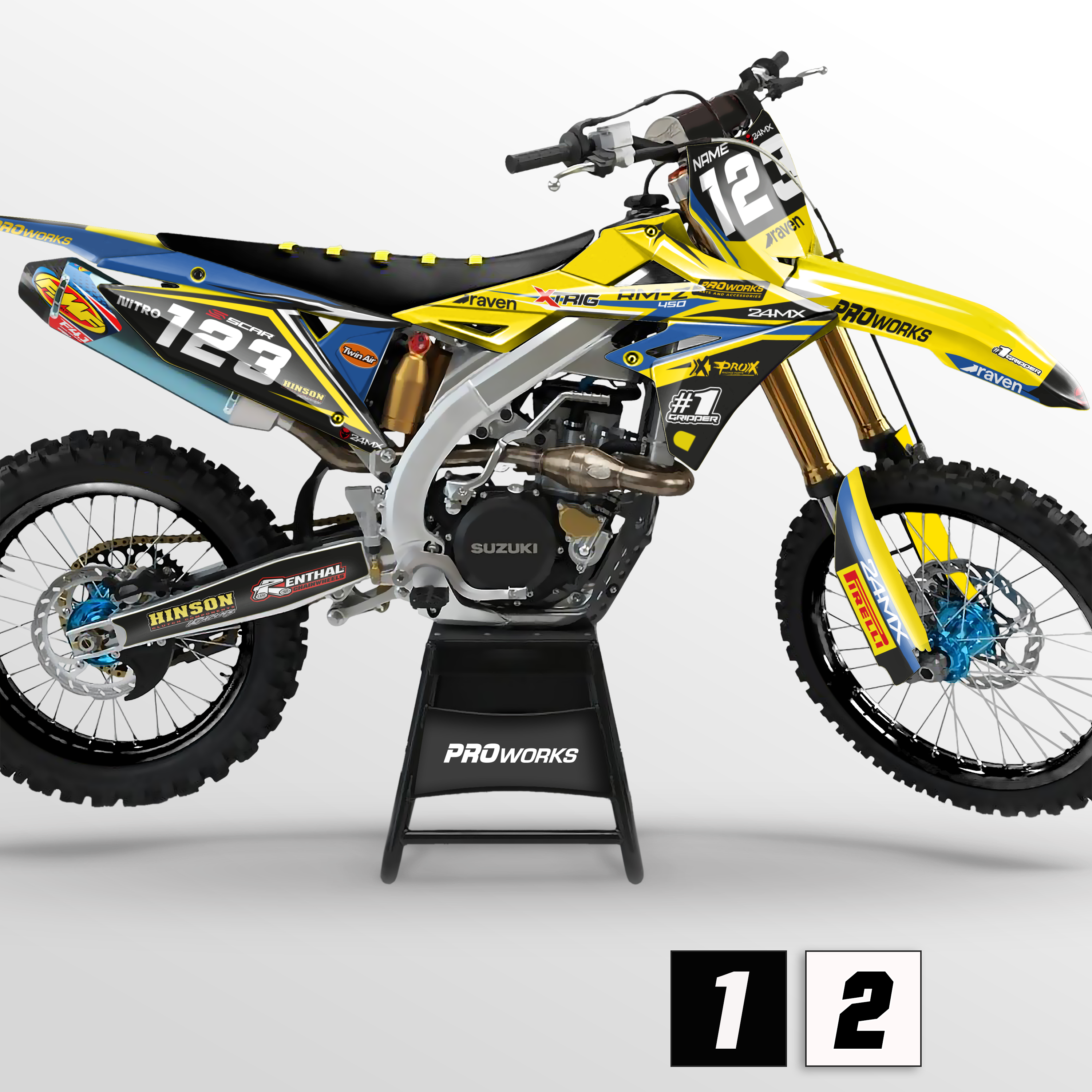 24MX Suzuki Sazune Decal Kit