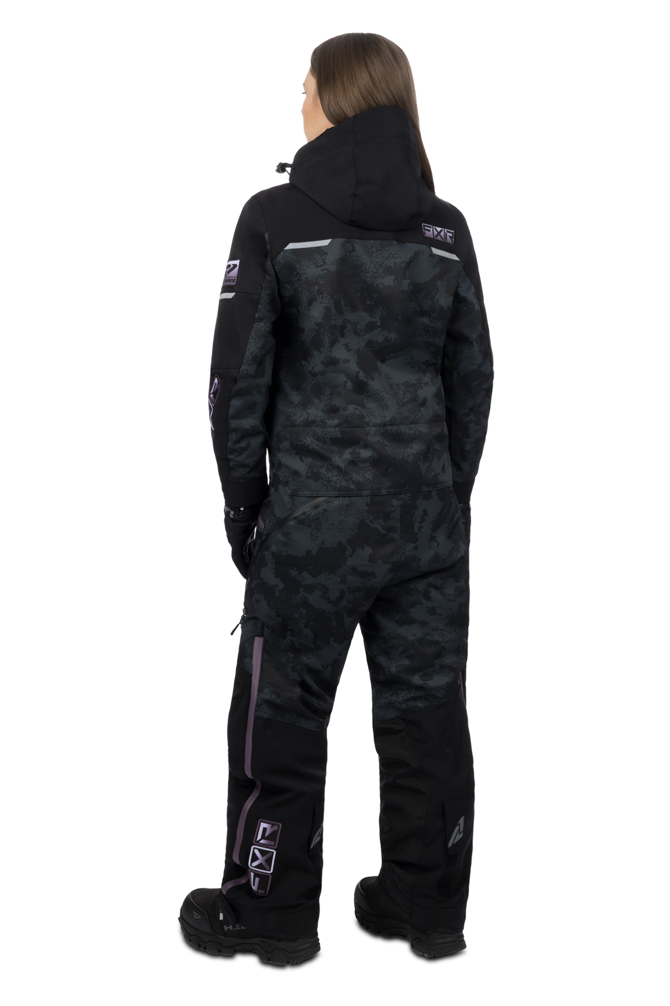 FXR Maverick F.A.S.T. Insulated Monosuit Women Muted Grape Fade