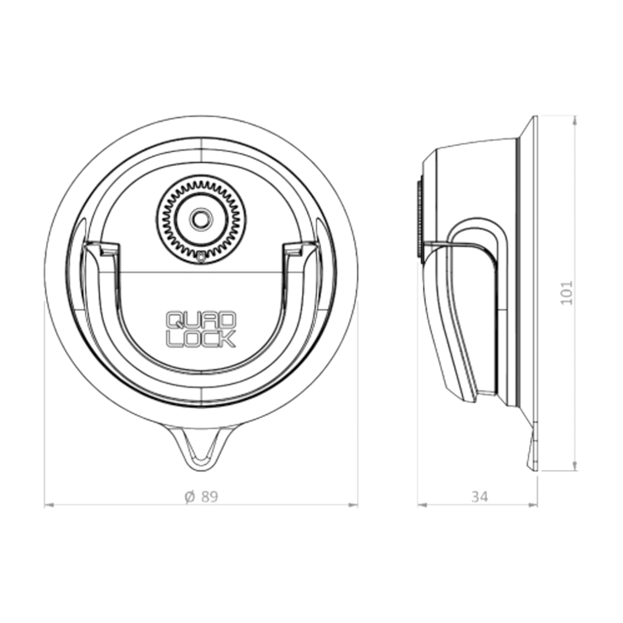 Quad Lock 360 Base Suction