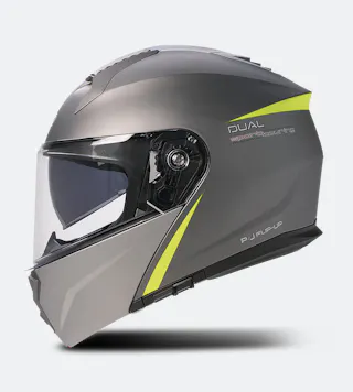Garibaldi G100 DUAL GR FL Flip-Up Helmet