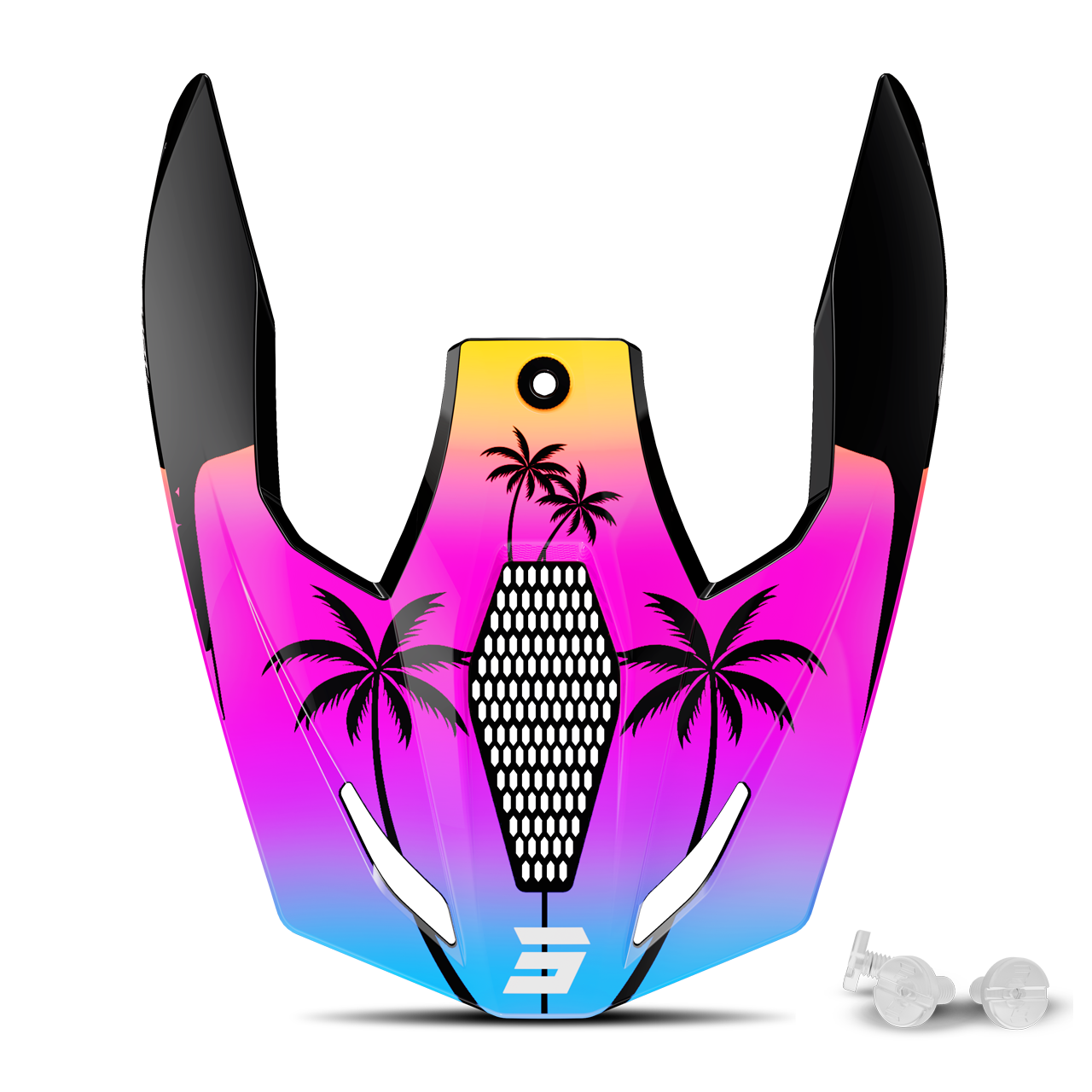 Helmvisier Shot Race Gear Furious Miami Youth