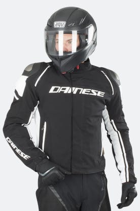 Dainese Racing 3 D-Dry Jacket Black-White - Buy now, get 9% off