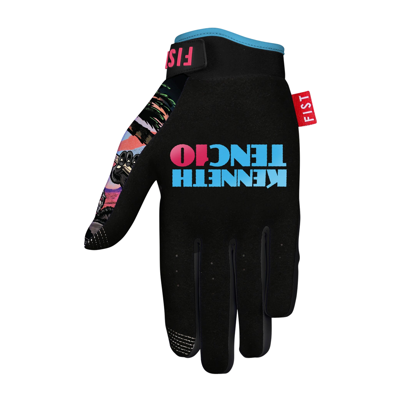 Fist Strapped MX Gloves Dalmation
