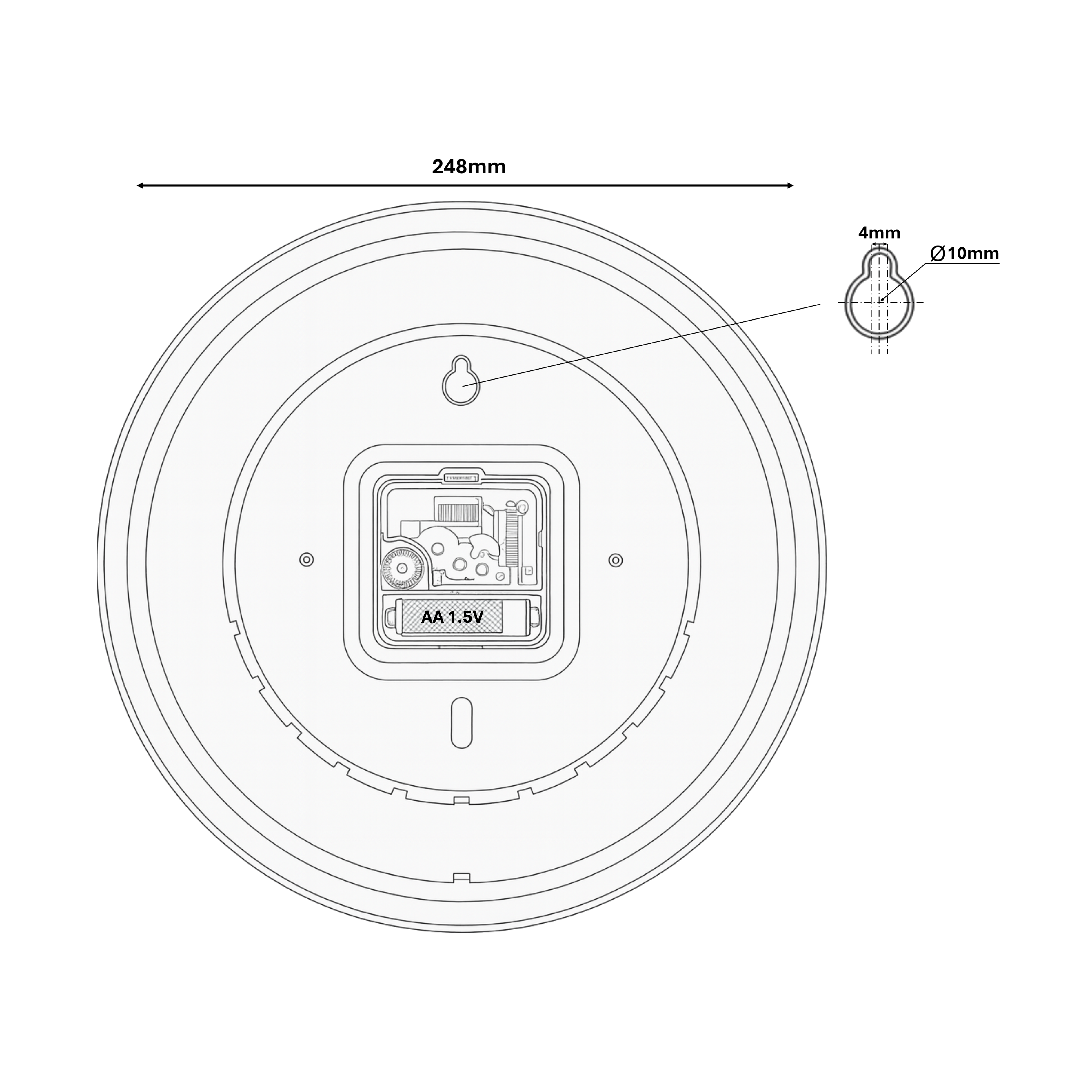 24MX Garage Clock