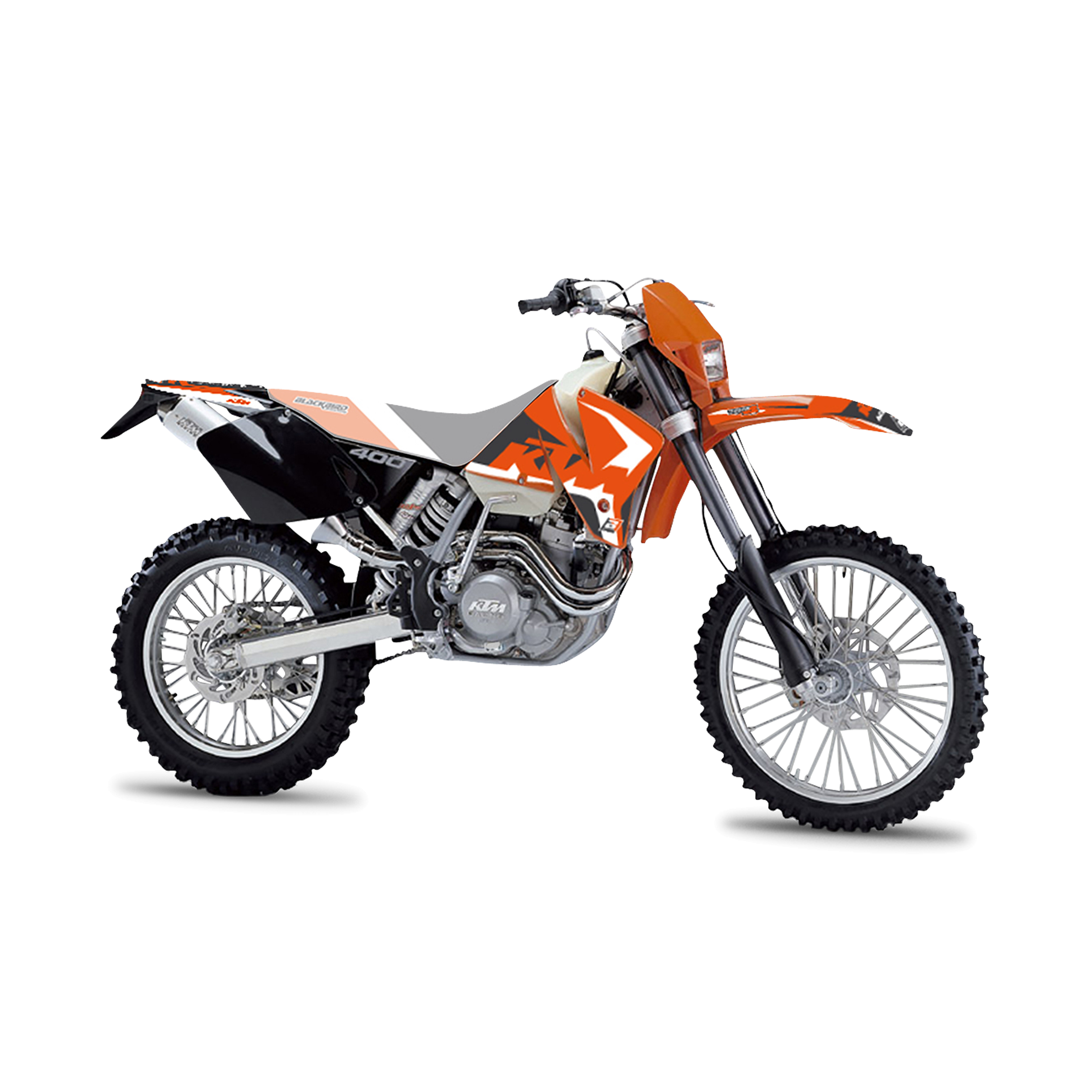 Kit de Adhesivos Blackbird Dream 4 Naranja-Negro-Blanco