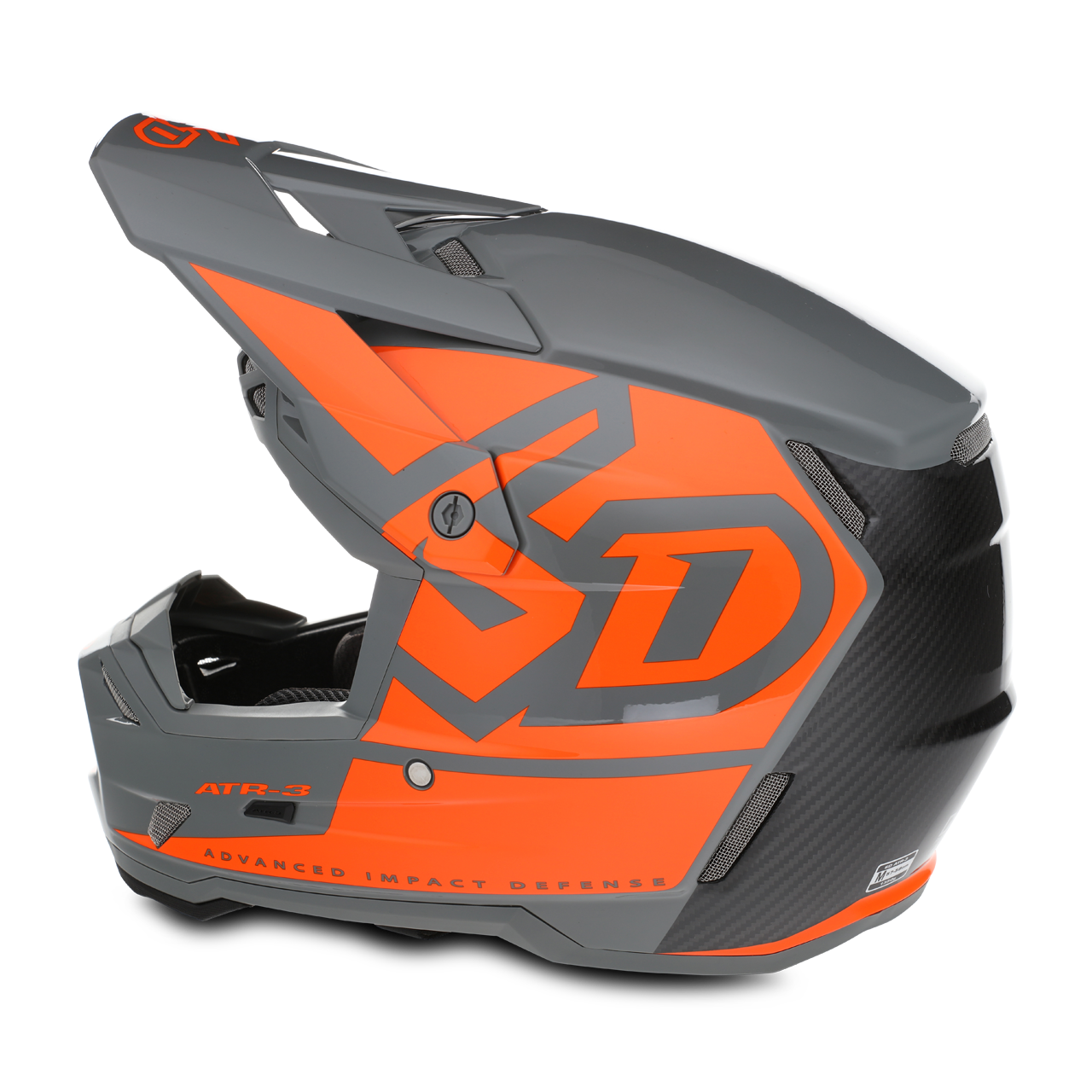 Crosshelm Kinderen 6D ATR-3Y Hex Glanzend
