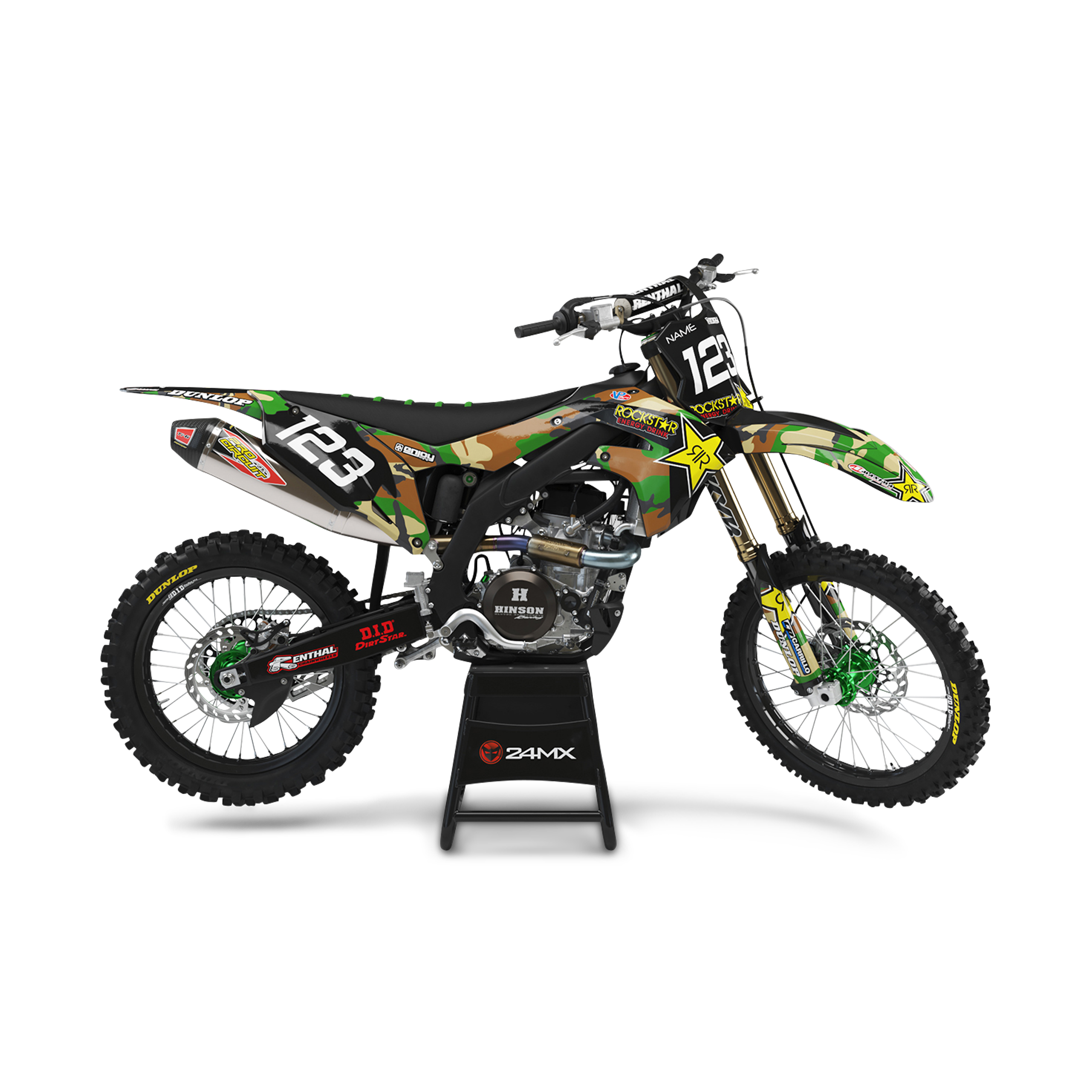 ENJOY Rockstar Complete Decal Kit with Number Plate Decals