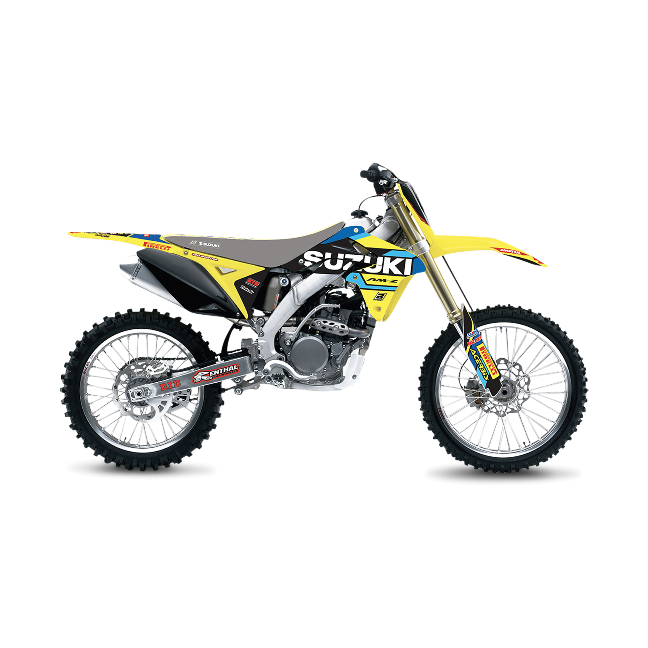 Blackbird Replica World Restyle Decal Kit Blue-Black-Yellow