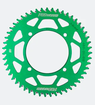 Tandwiel Achter Proworks Aluminium Groen