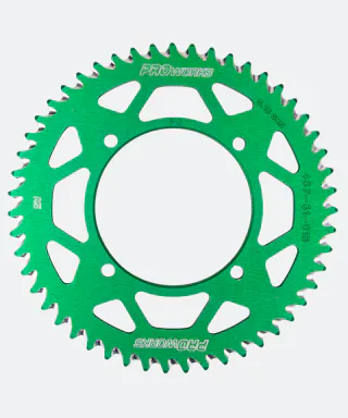 Tandwiel Achter Proworks Aluminium Groen