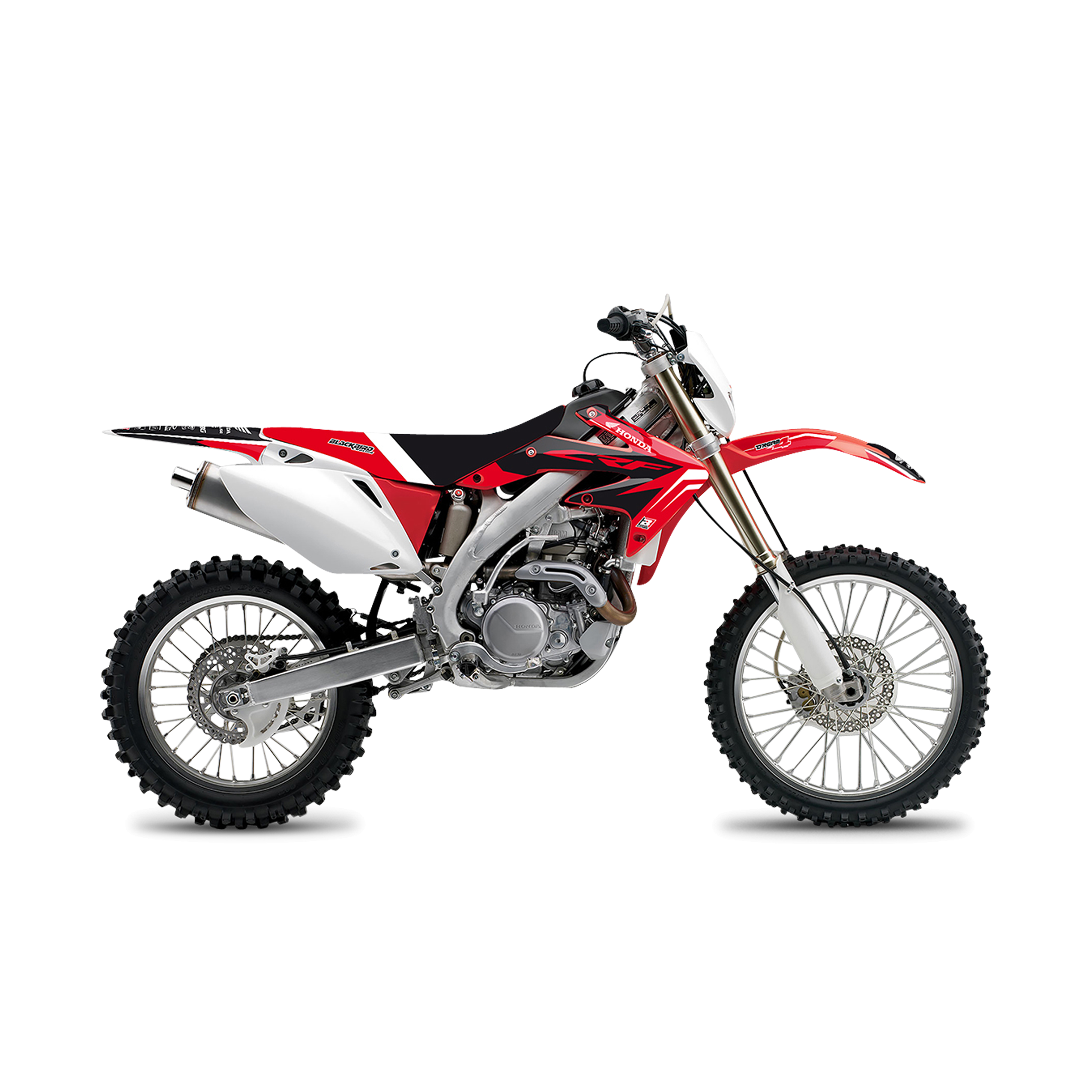 Kit Completo de Adhesivos + Funda de Asiento Blackbird Dream 4 Rojo-Blanco-Negro