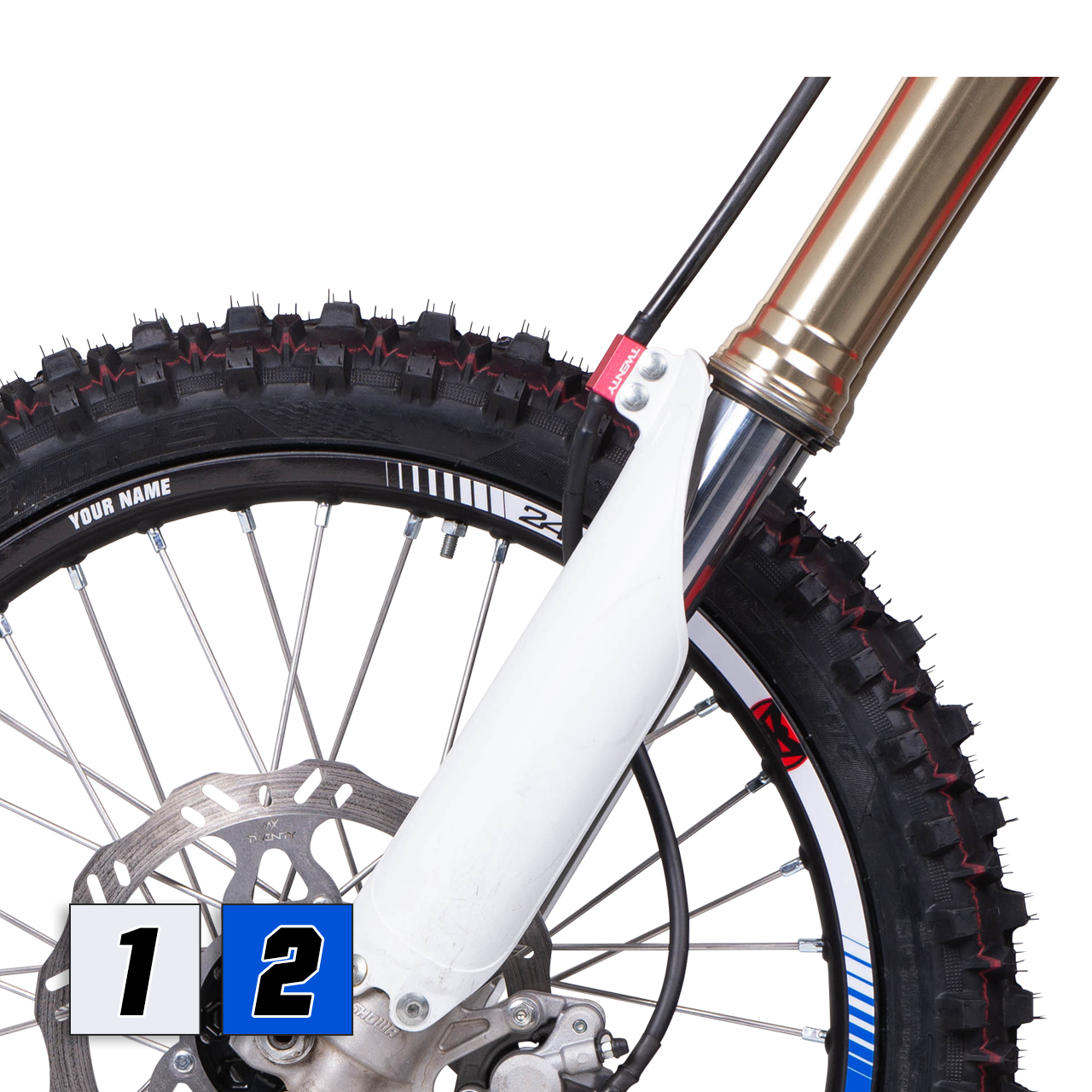 24MX Personalized Rim Stickers Speed