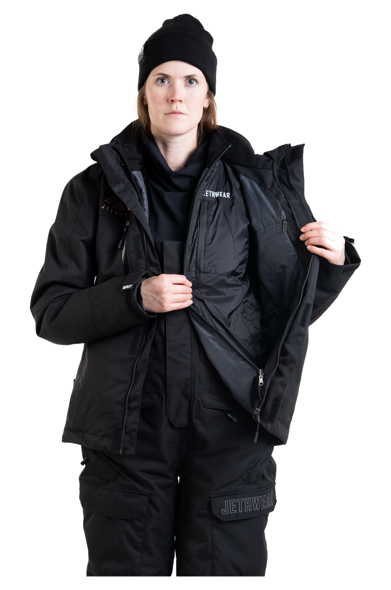 ELNATH エレナス　スノボウェア　Jett Jacket BLACK Jethwear Adapt 3 in 1 (2025) Snow Jacket | 24MX