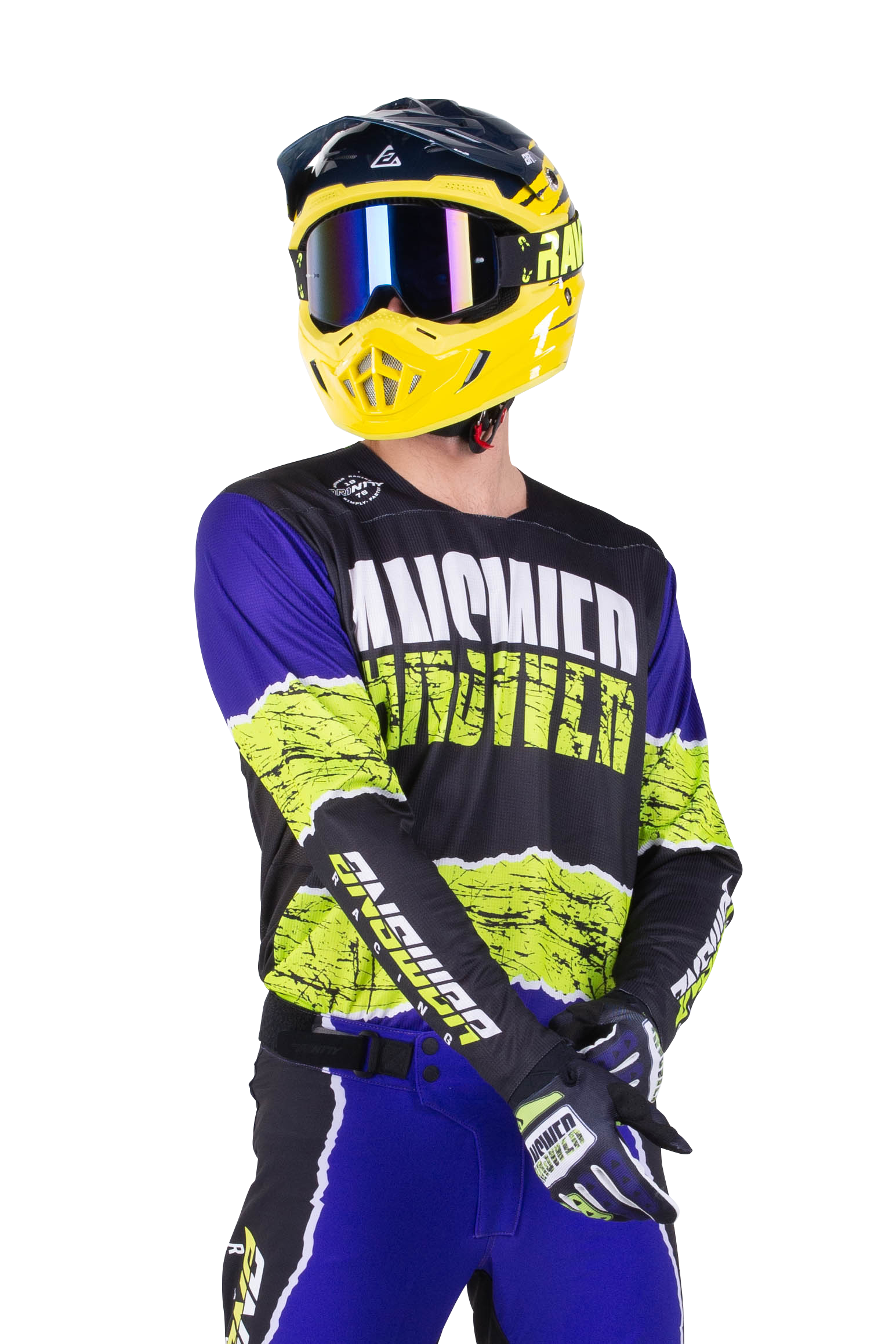 Camiseta de Cross Answer Racing Trinity Pro Glo