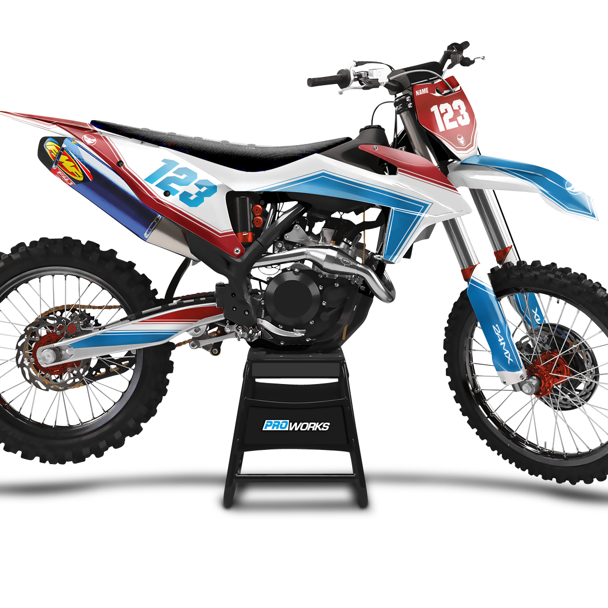 Stickerset 24MX Netherlands Patriotic met Naam & Nummer
