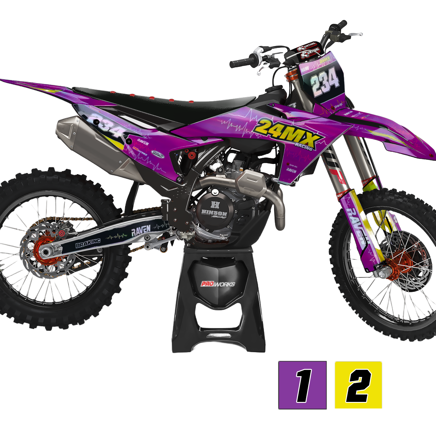 Stickerset 24MX Holo Shortcircuit Gepersonaliseerd