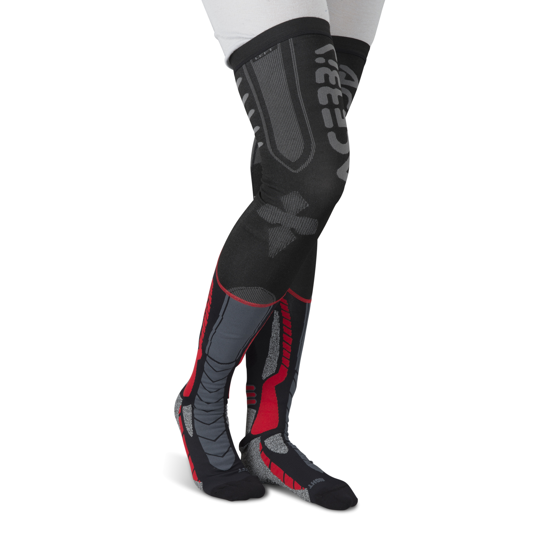 Sokken Acerbis X-Leg Pro Zwart-Rood