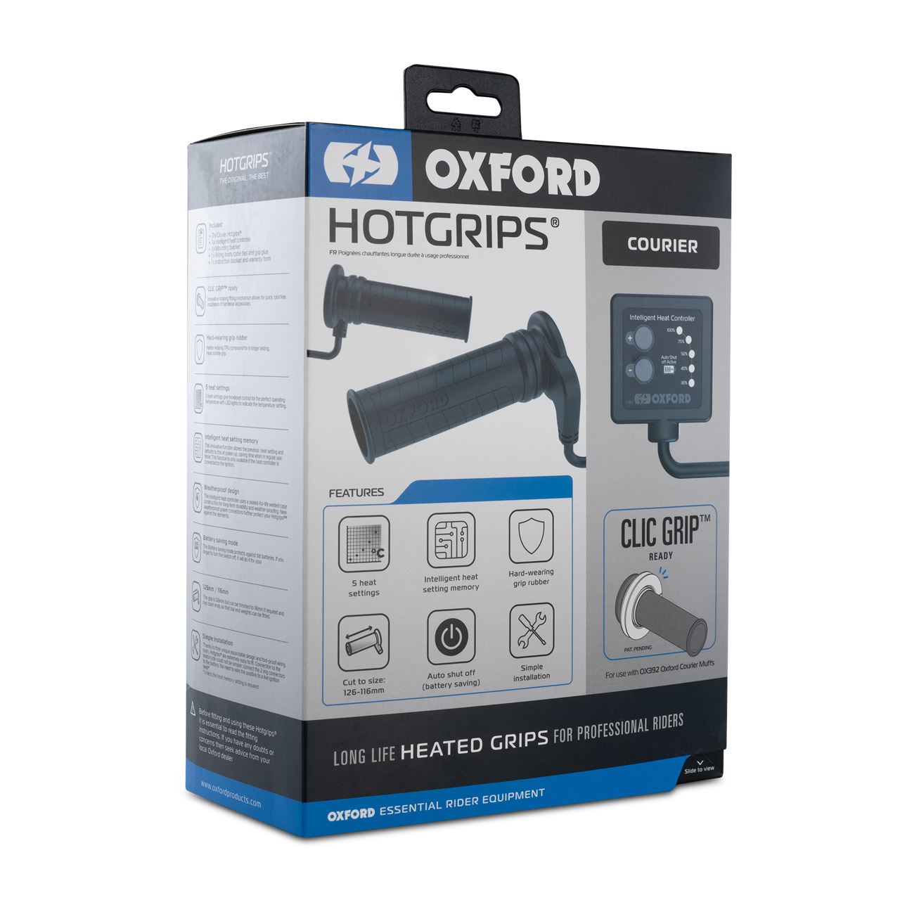Verwarmde handvatten Oxford Hotgrips Advanced Courier