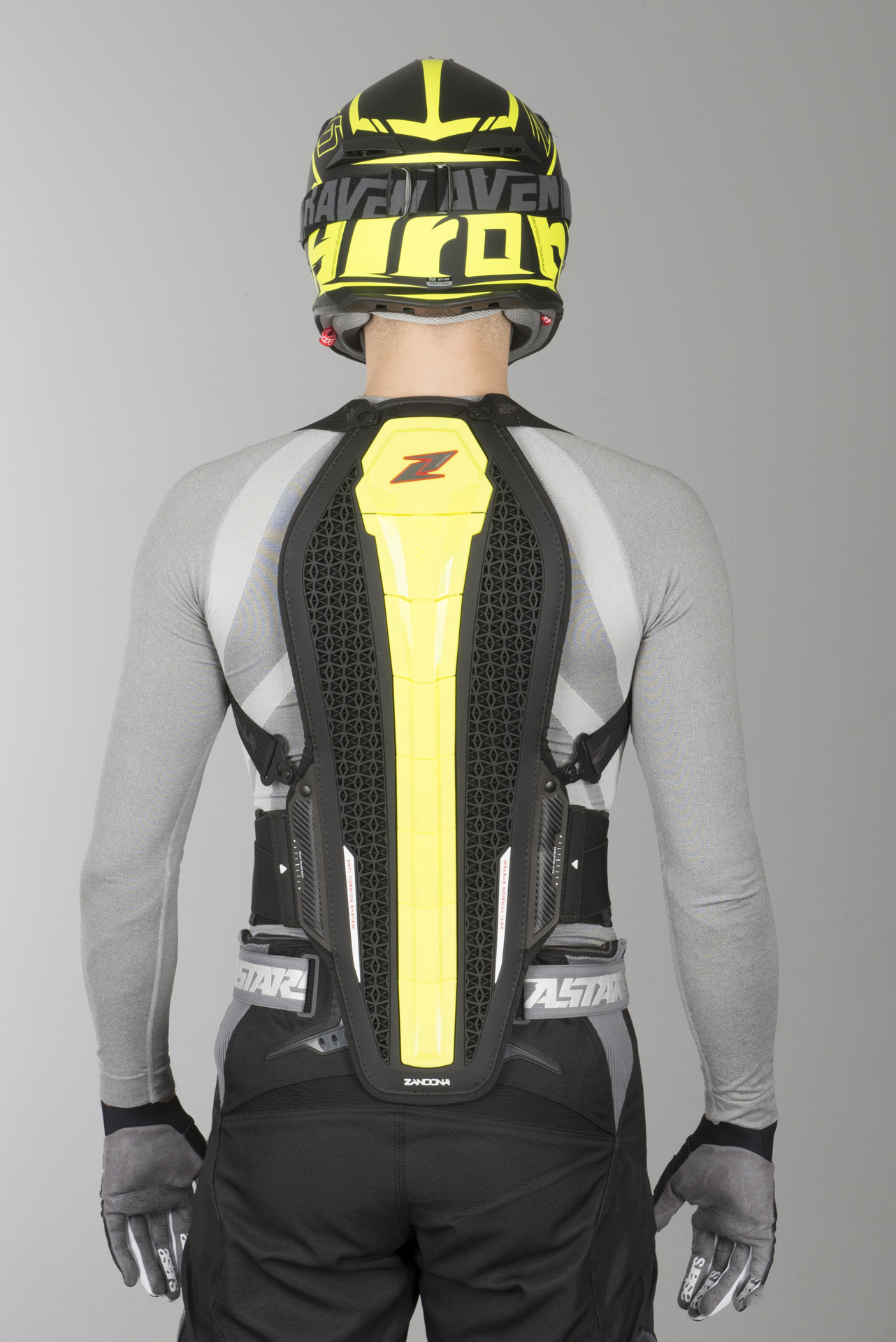 Zandonà Hybrid Pro x8 Back Protector Fluo Yellow