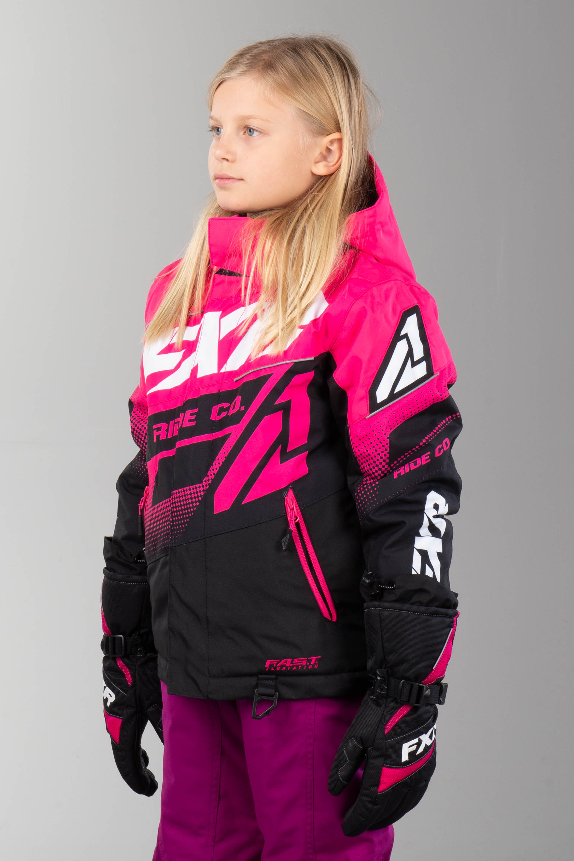 Jakke FXR Boost Junior Rosa Svart Hvit Jakke FXR Boost Junior Rosa Svart Hvit