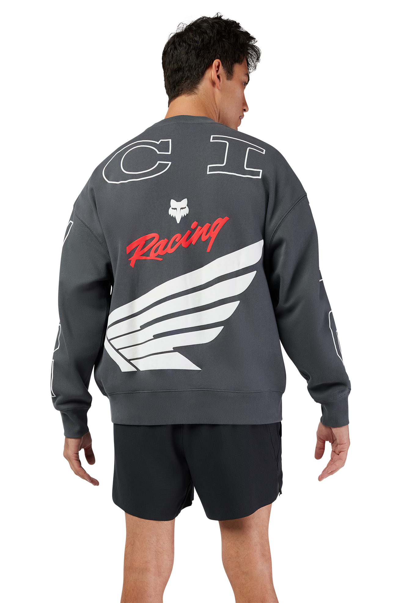 Oversized Sweatshirt FOX Honda Pullover Crew