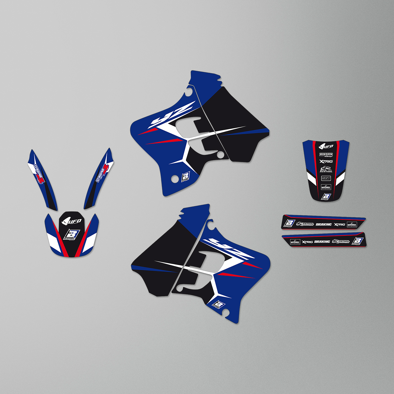 Blackbird Dream 4 Decal Kit Blue-Black-White