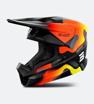 Casco De Cross Shot Race Gear Furious Zebra 27