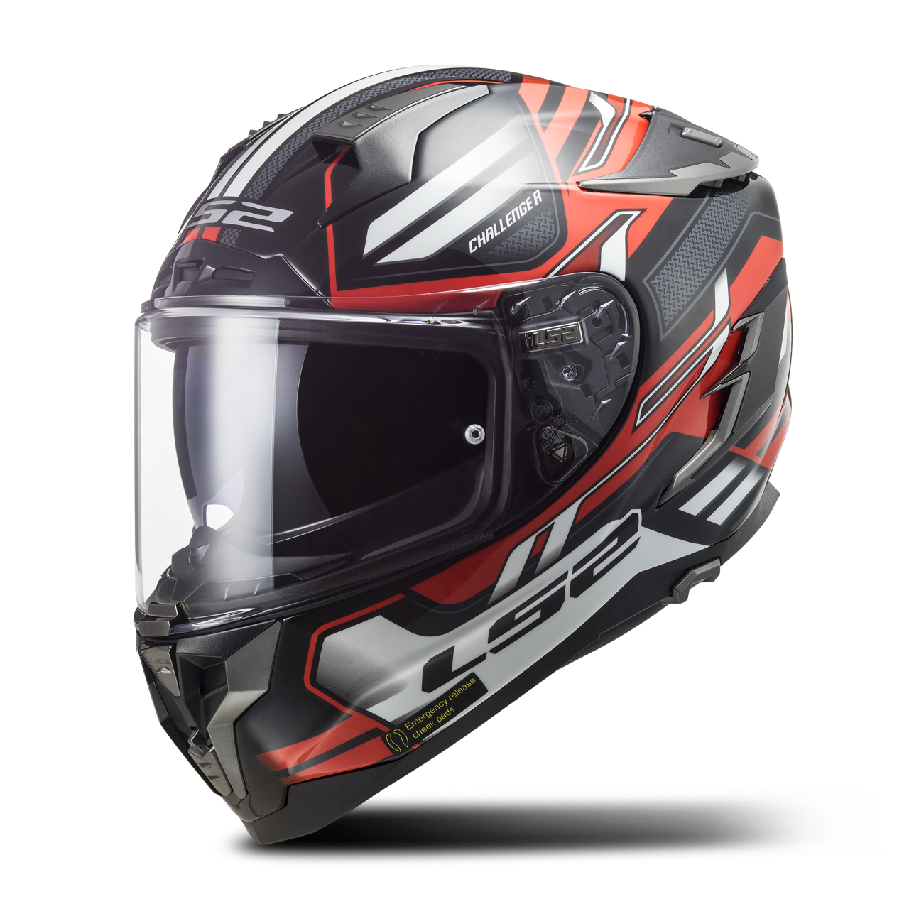LS2 FF327 CHALLENGER Full Face Helmet Spin BlackRedWhite Buy now, get 10 off