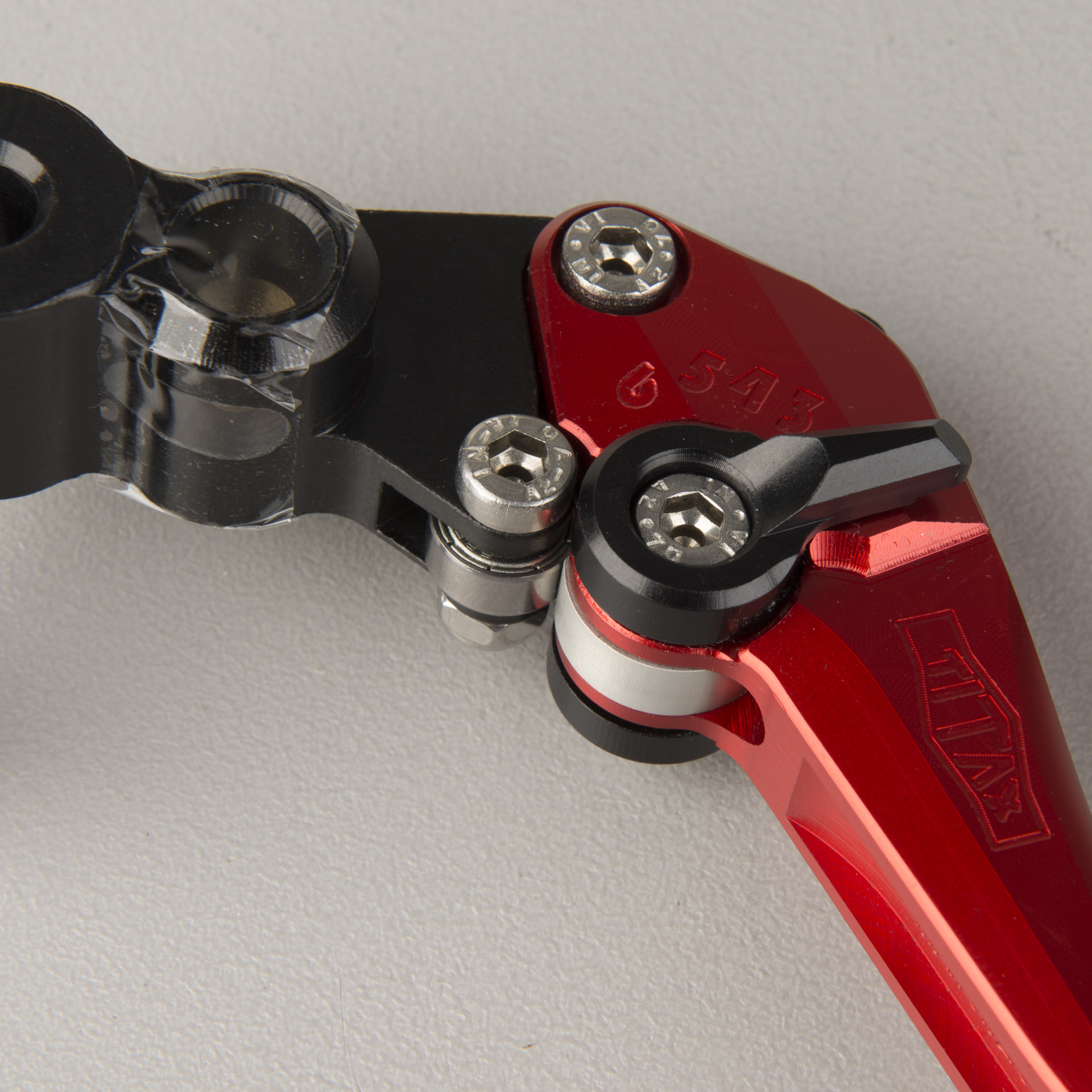 Titax EVO Brake Lever Long Red-Black