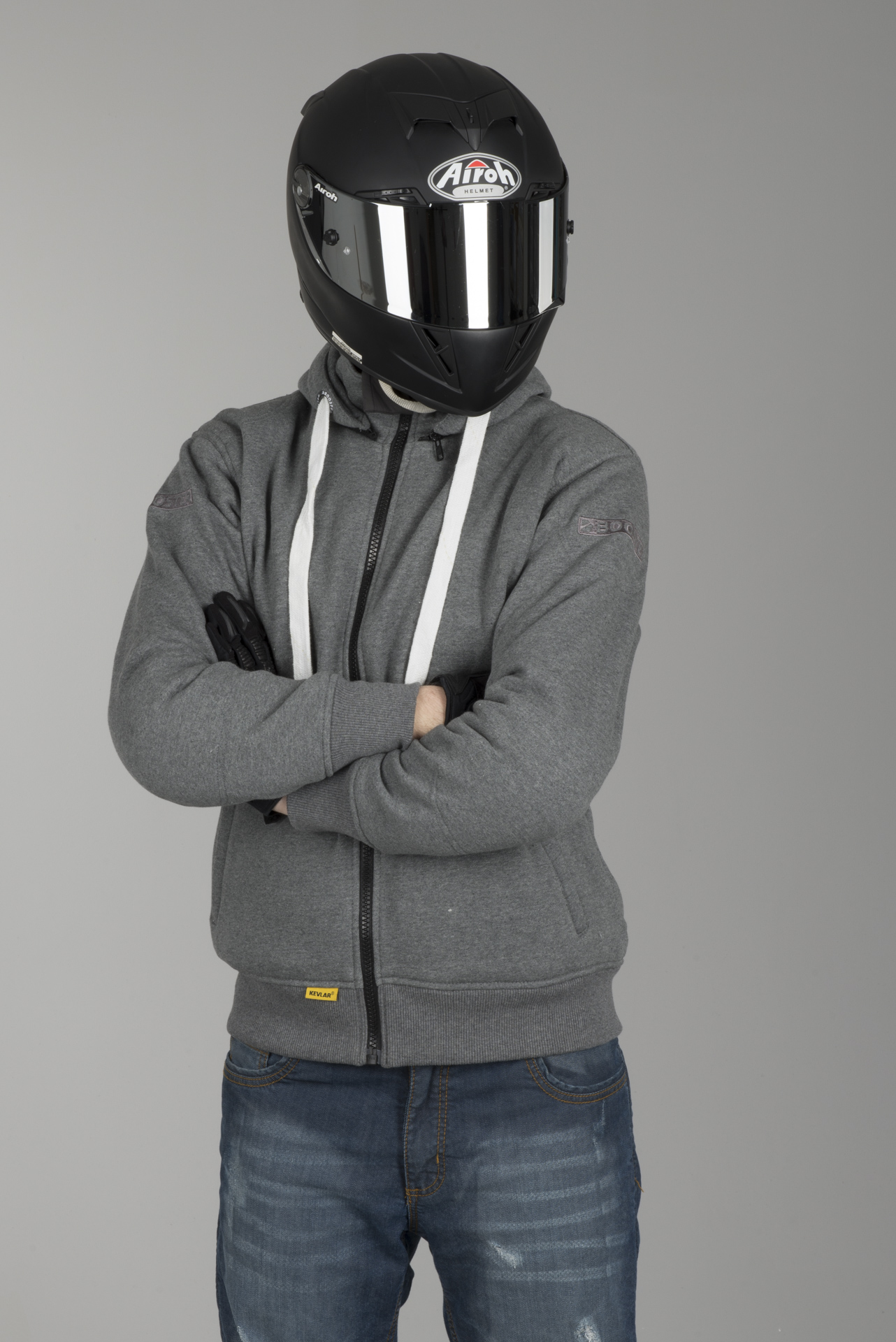booster core motorcycle zip hoodie