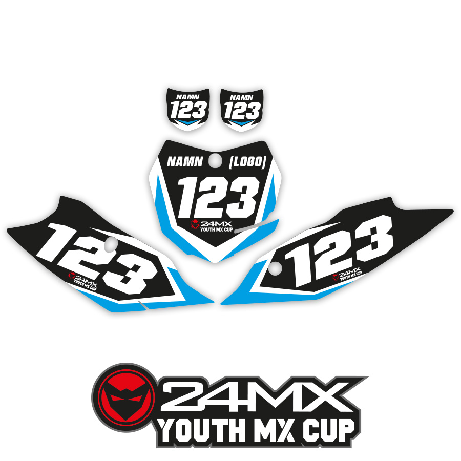 Adhesivos Portanúmeros 24MX Youth MX Cup
