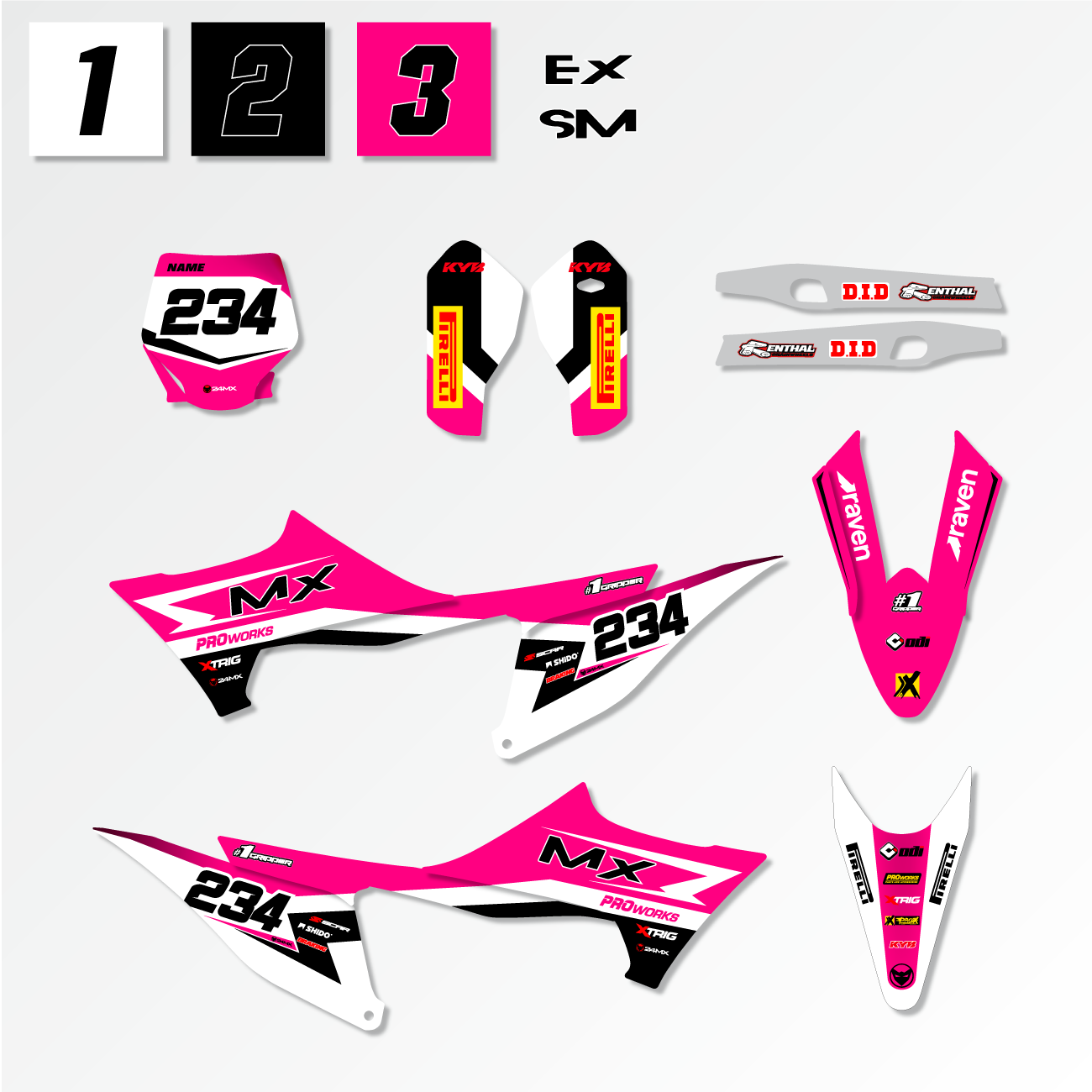 Stickerset 24MX Stark One