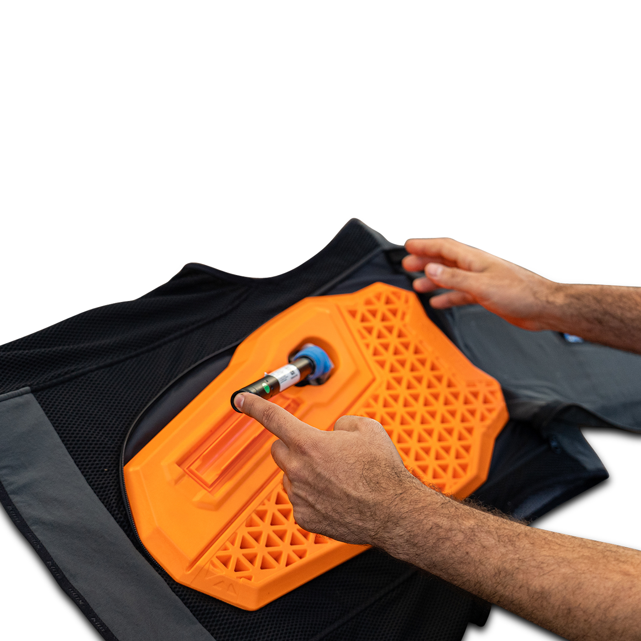 Protector de Espalda Extraíble Klim D3O Naranja