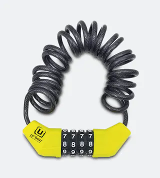 Cadeado de Cabo com Combinação URBAN Mini para Capacete 4 x 1500 mm