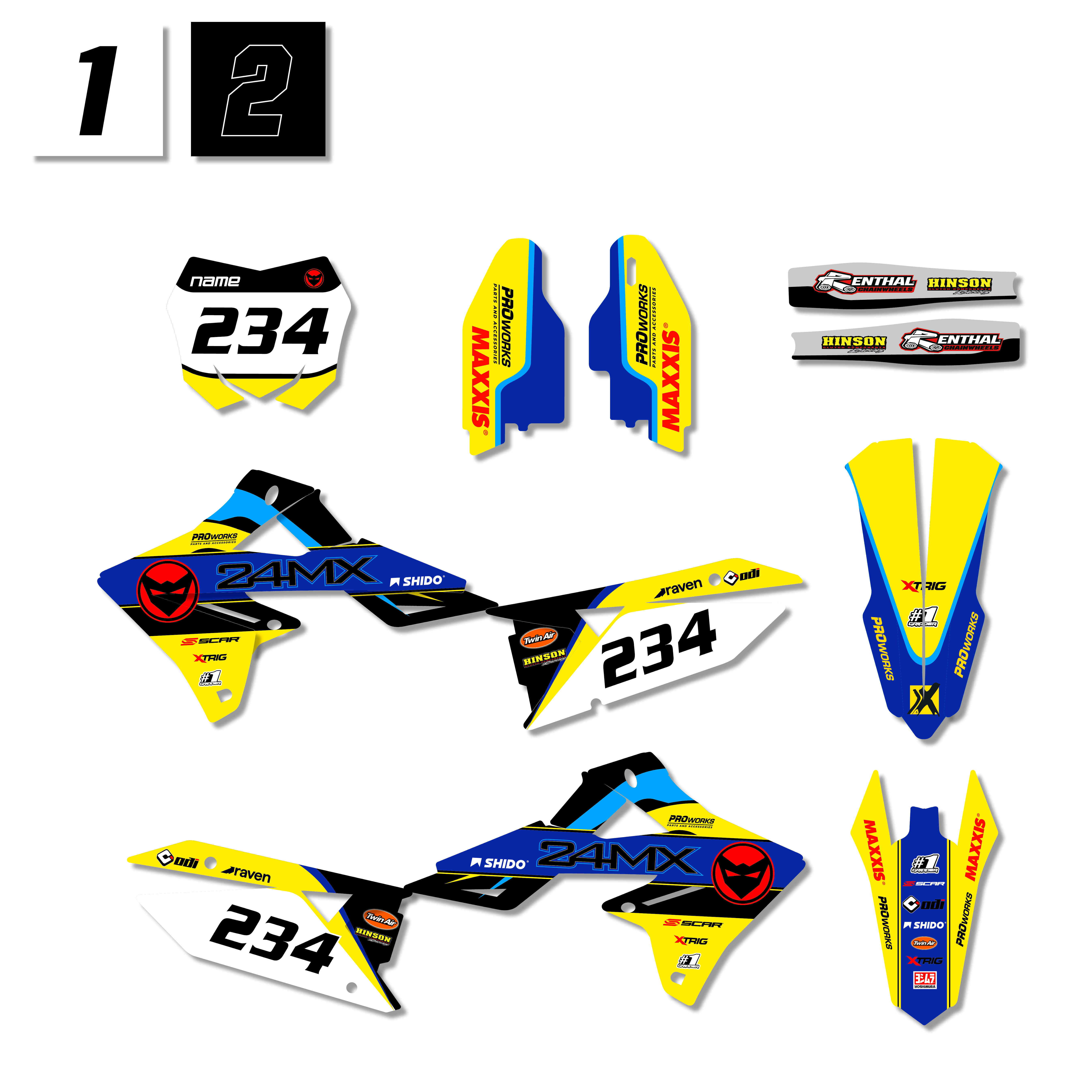 Stickerset 24MX Suzuki Rapid