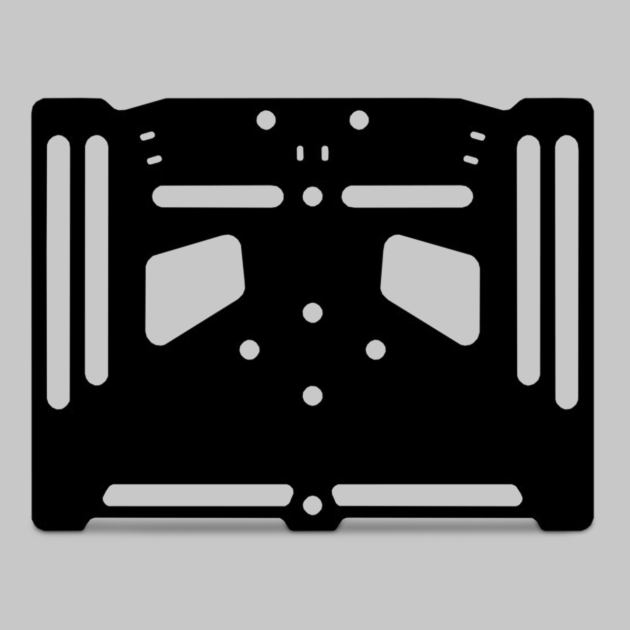 Valter Moto King License Plate Support Black