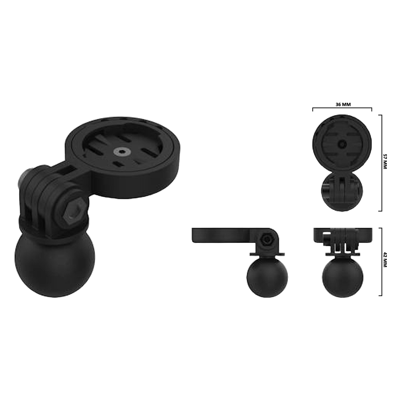 Beeline Moto II 1" Ball Mount Adapter