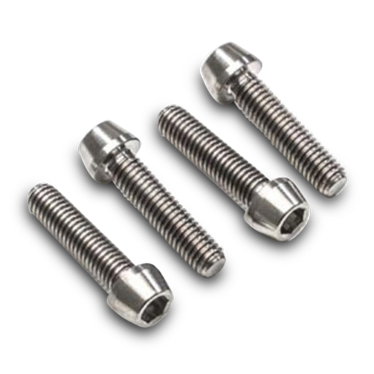 Kit Tornillos CNC Racing Mordaza delantera para Eje M8X30 (4 piezas) - Titanio