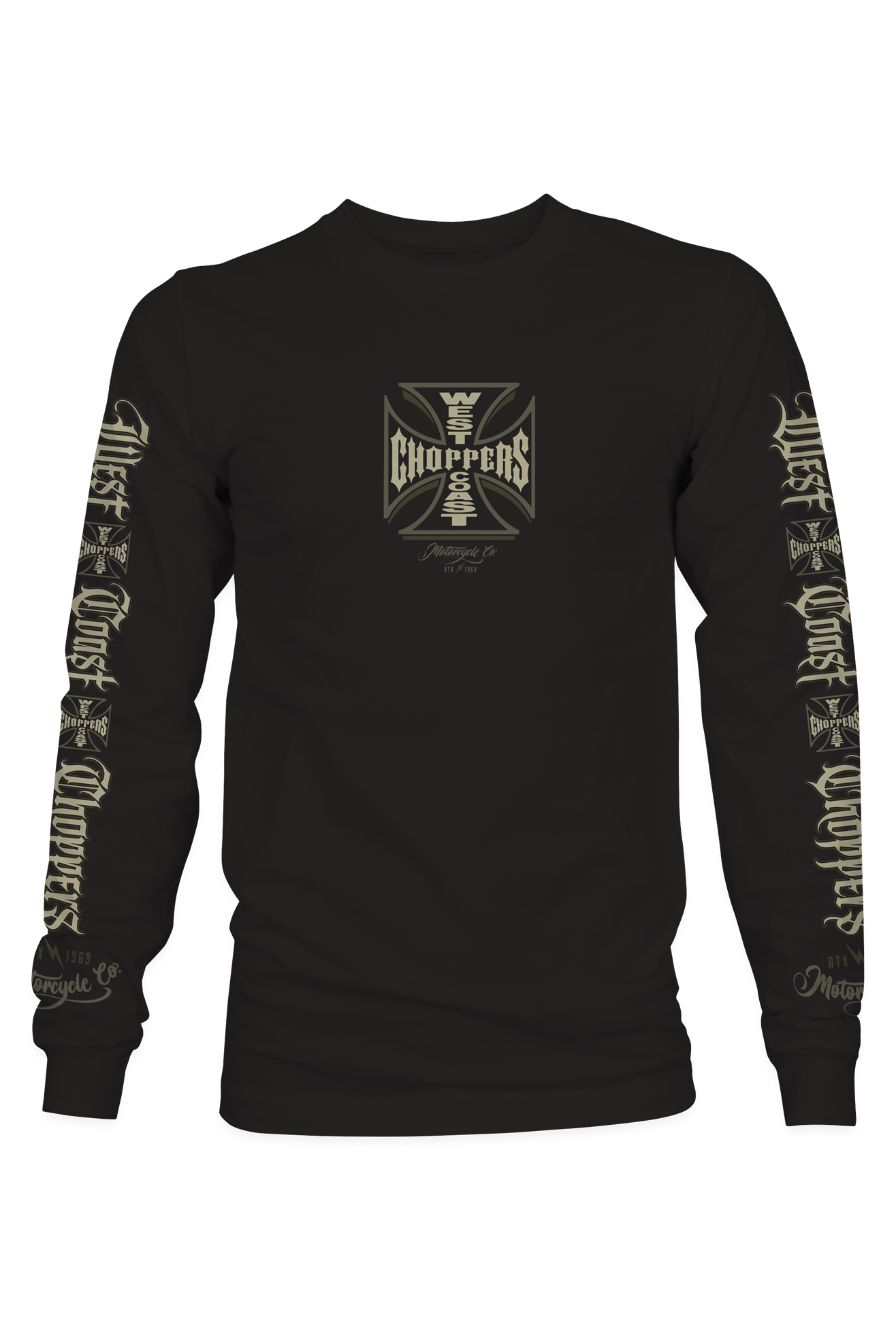 Camiseta De Manga Larga West Coast Choppers Gangscript