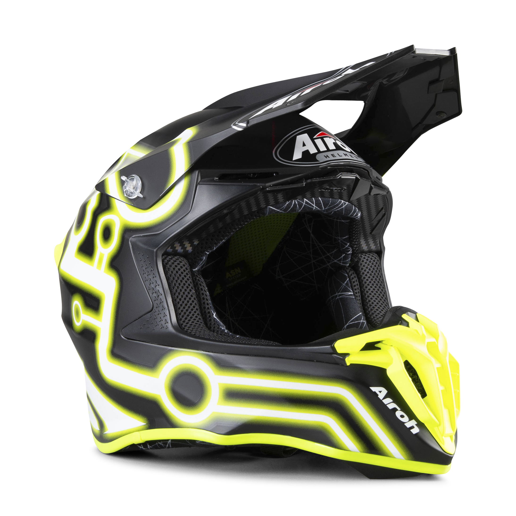 yellow mx helmet