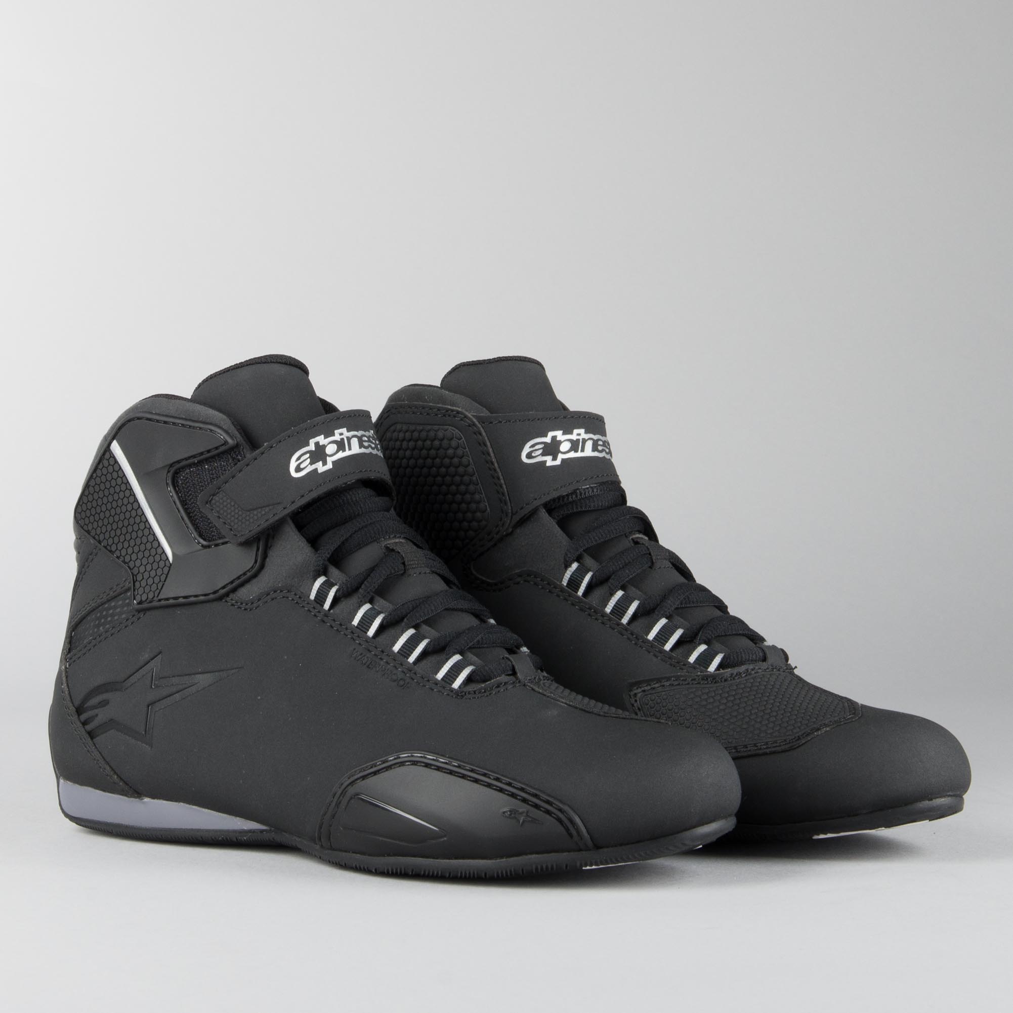 Black 45 Motorcycle boots Alpinestars Sektor Shoe Black