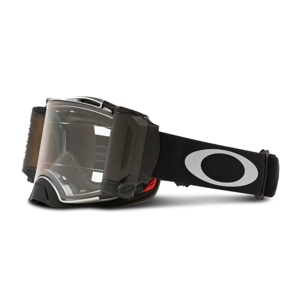 Oakley Airbrake Tuff Blocks Gunmetal Black Roll Off MX Goggles Clear - Now  36% Savings | 24MX