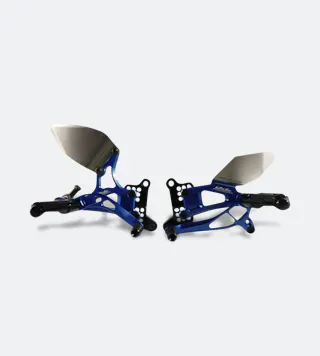 Commandes Reculées Valter Moto Type 2.5 Vitesses Inversées Bleues